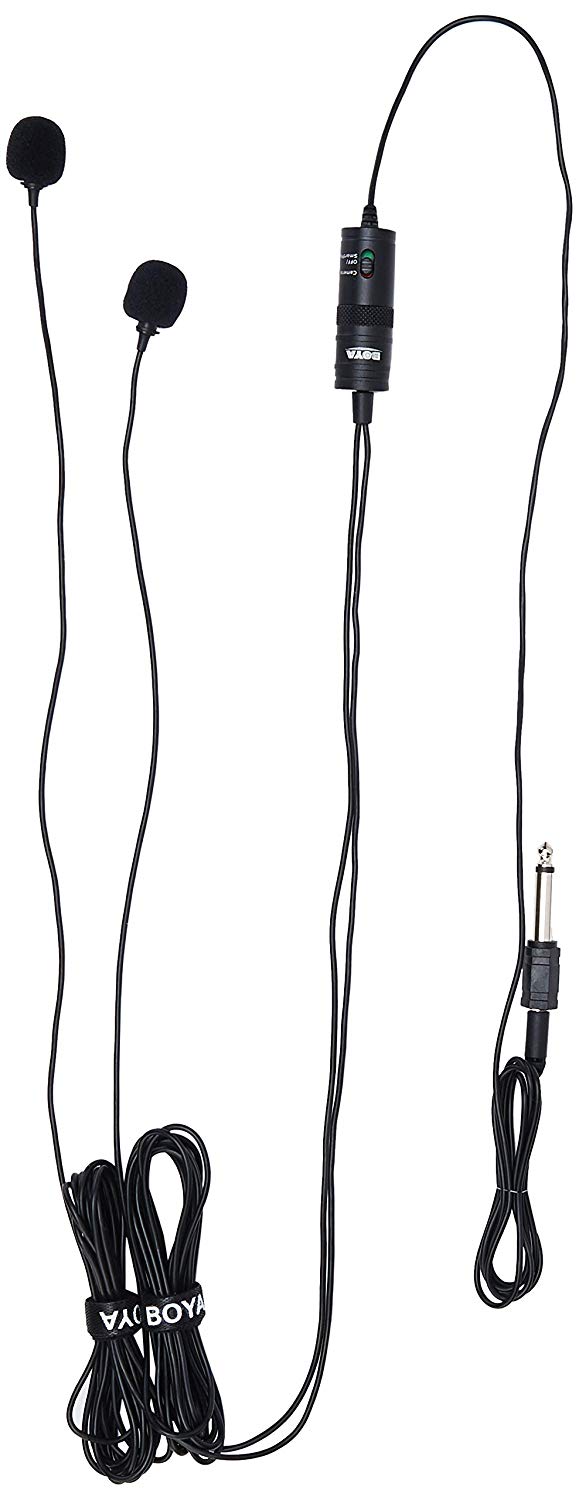 Boya M1DM Dual Omni-directional Lavalier Mic