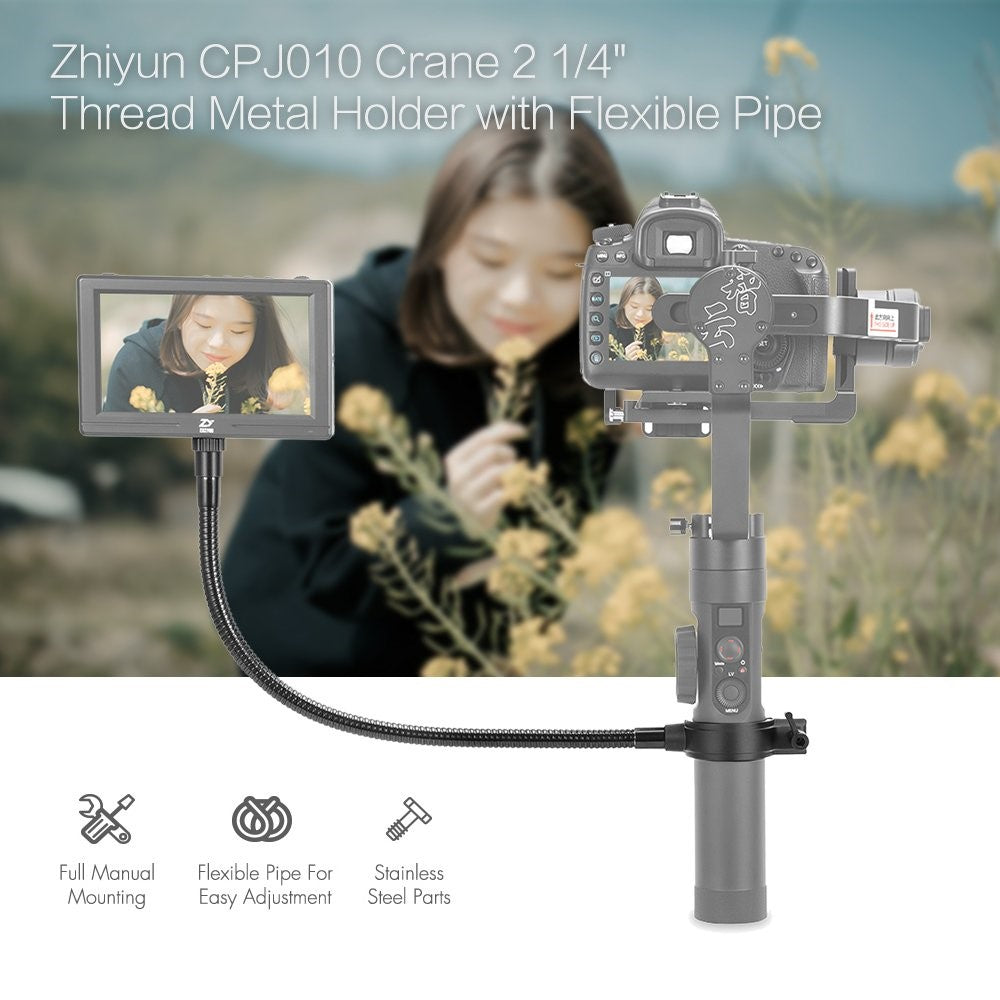 Zhiyun 1/4 Thread Metal Holder with Flexible Pipe