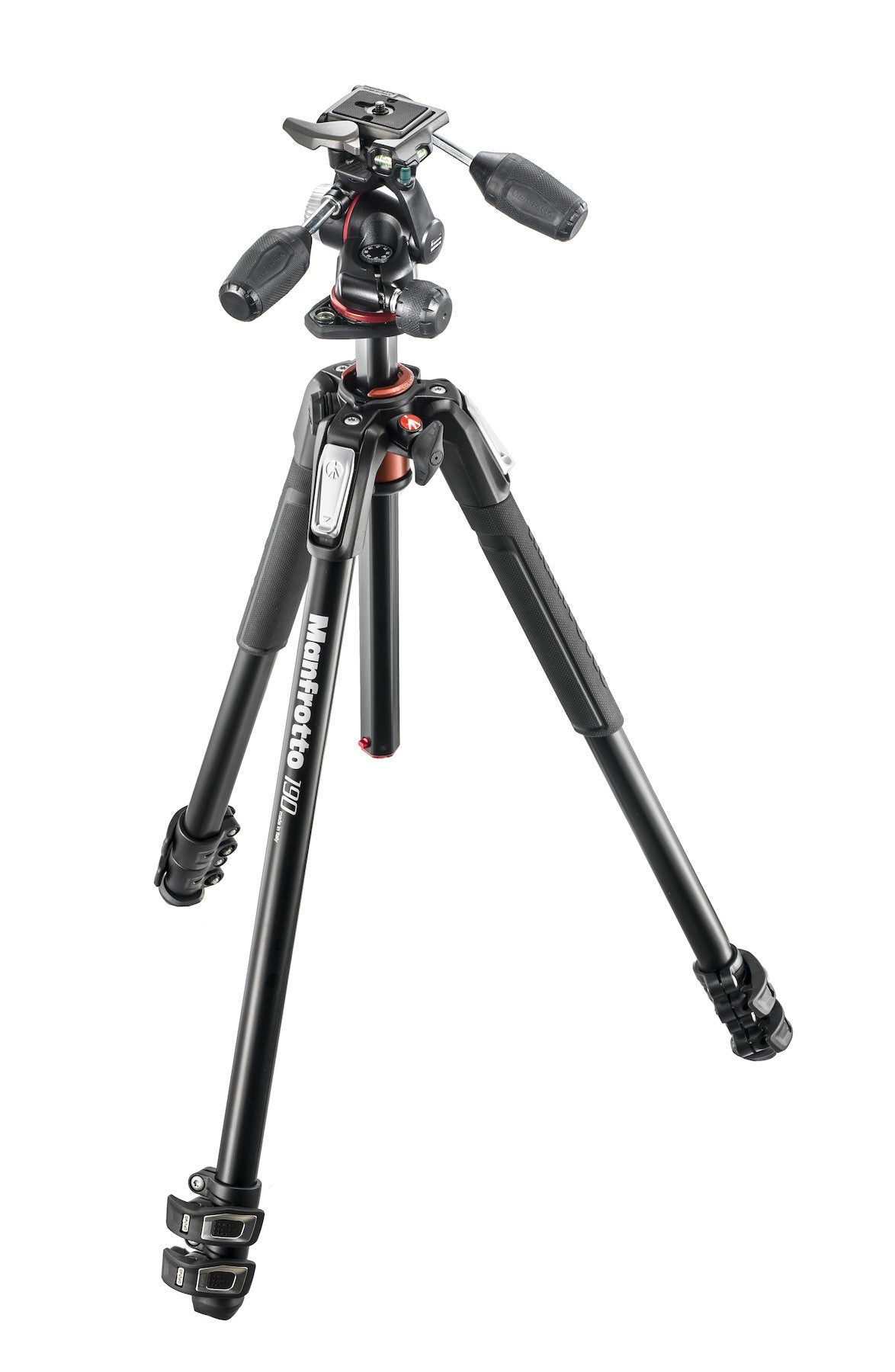 Manfrotto MK190XPRO3-3W, 190 Aluminium 3-section Tripod with Head