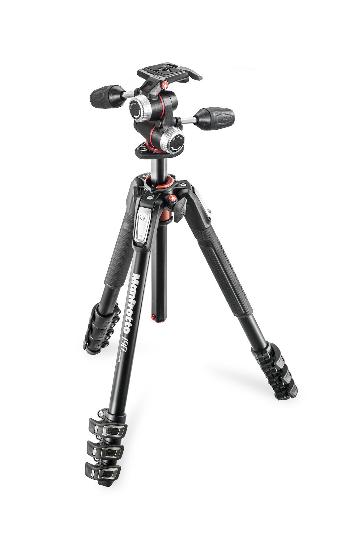 Manfrotto MK190XPRO4-3W 190 Aluminium 4-Section Tripod with head