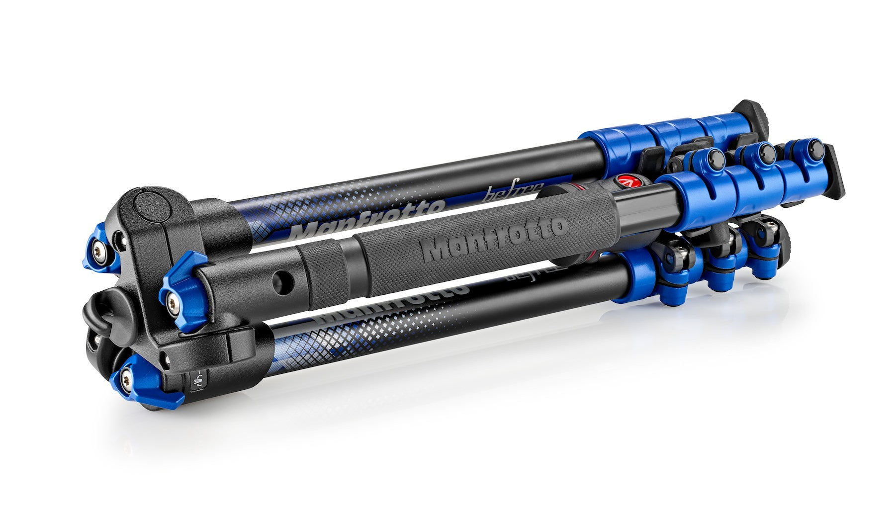 Manfrotto MKBFRA4BL-BH BeFree Color Aluminium Travel Tripod Kit, Blue