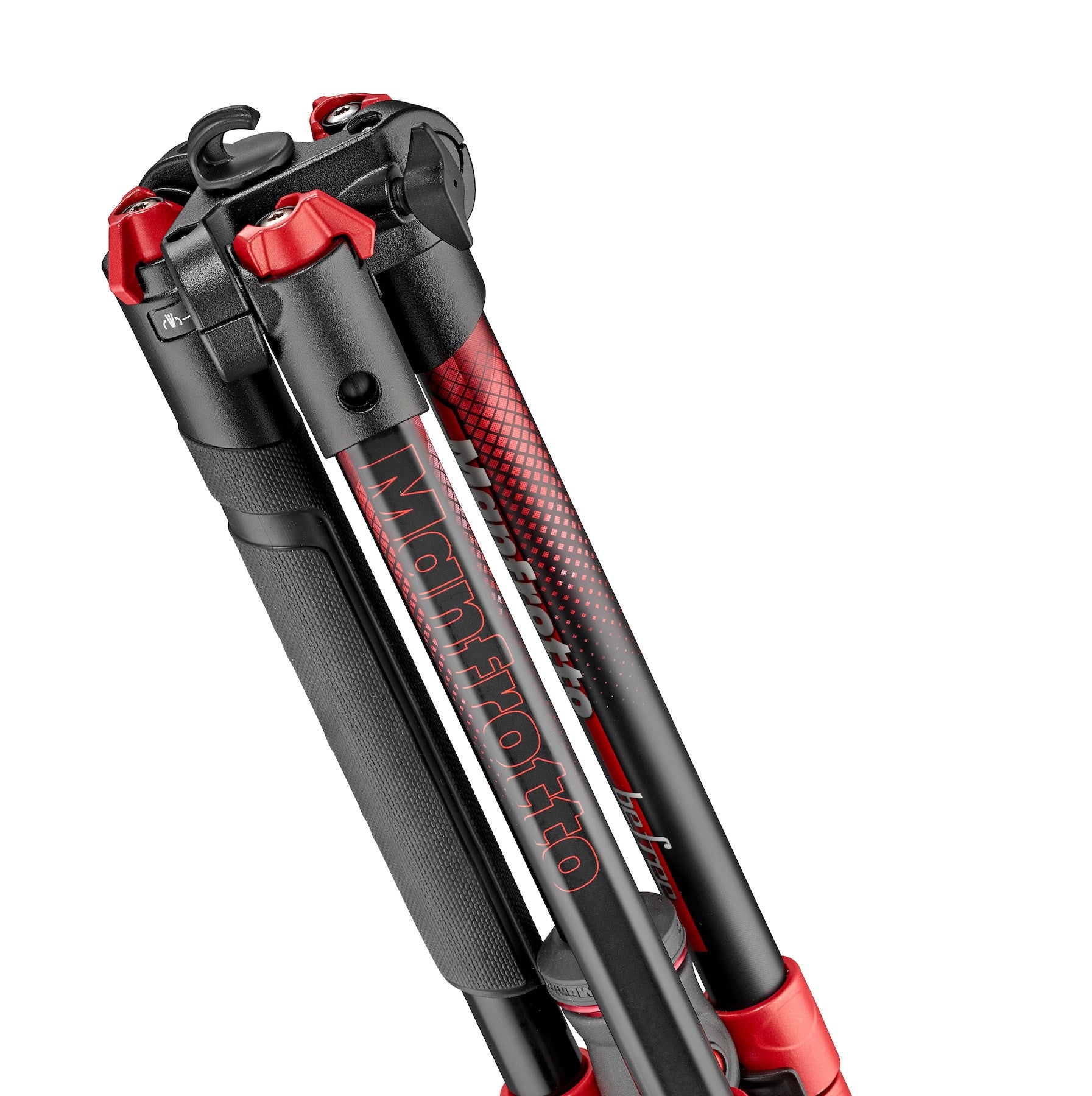 Manfrotto MKBFRA4RD-BH BeFree Color Aluminium Travel Tripod kit, Red