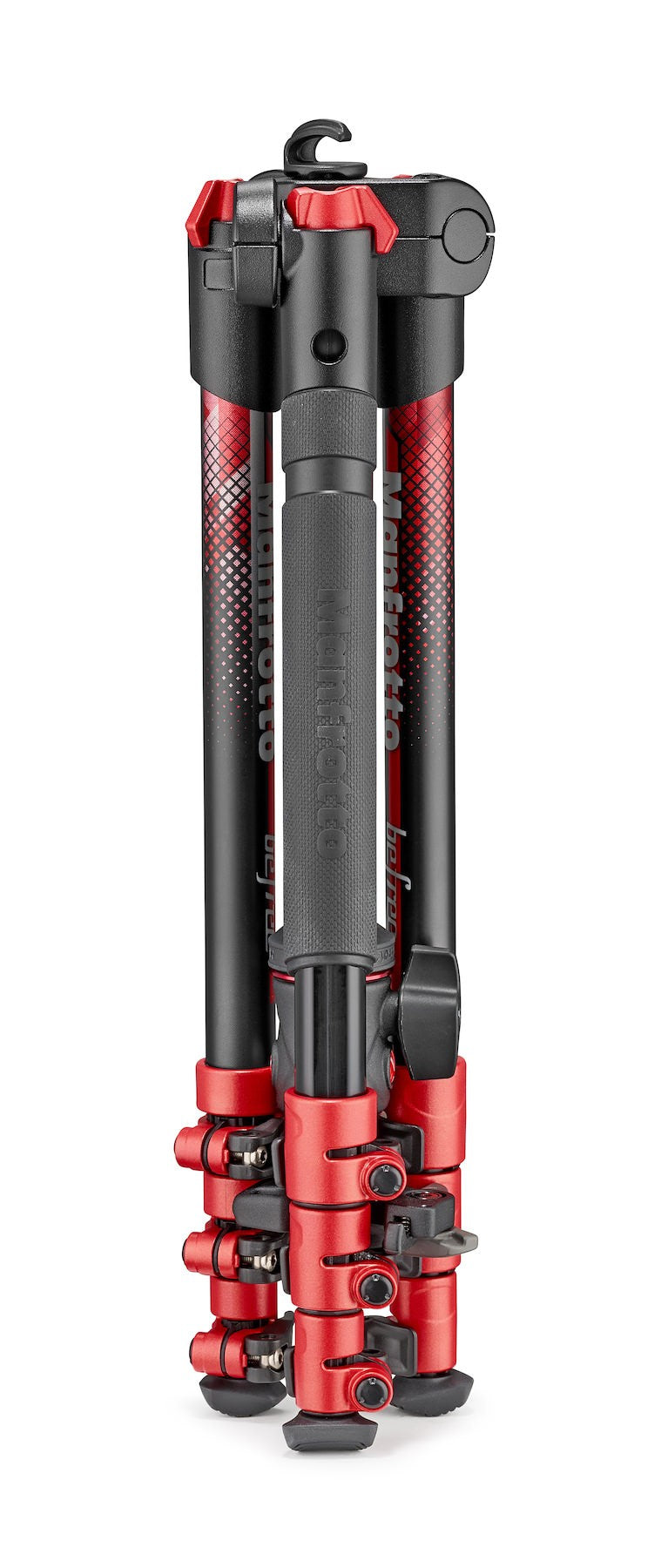 Manfrotto MKBFRA4RD-BH BeFree Color Aluminium Travel Tripod kit, Red