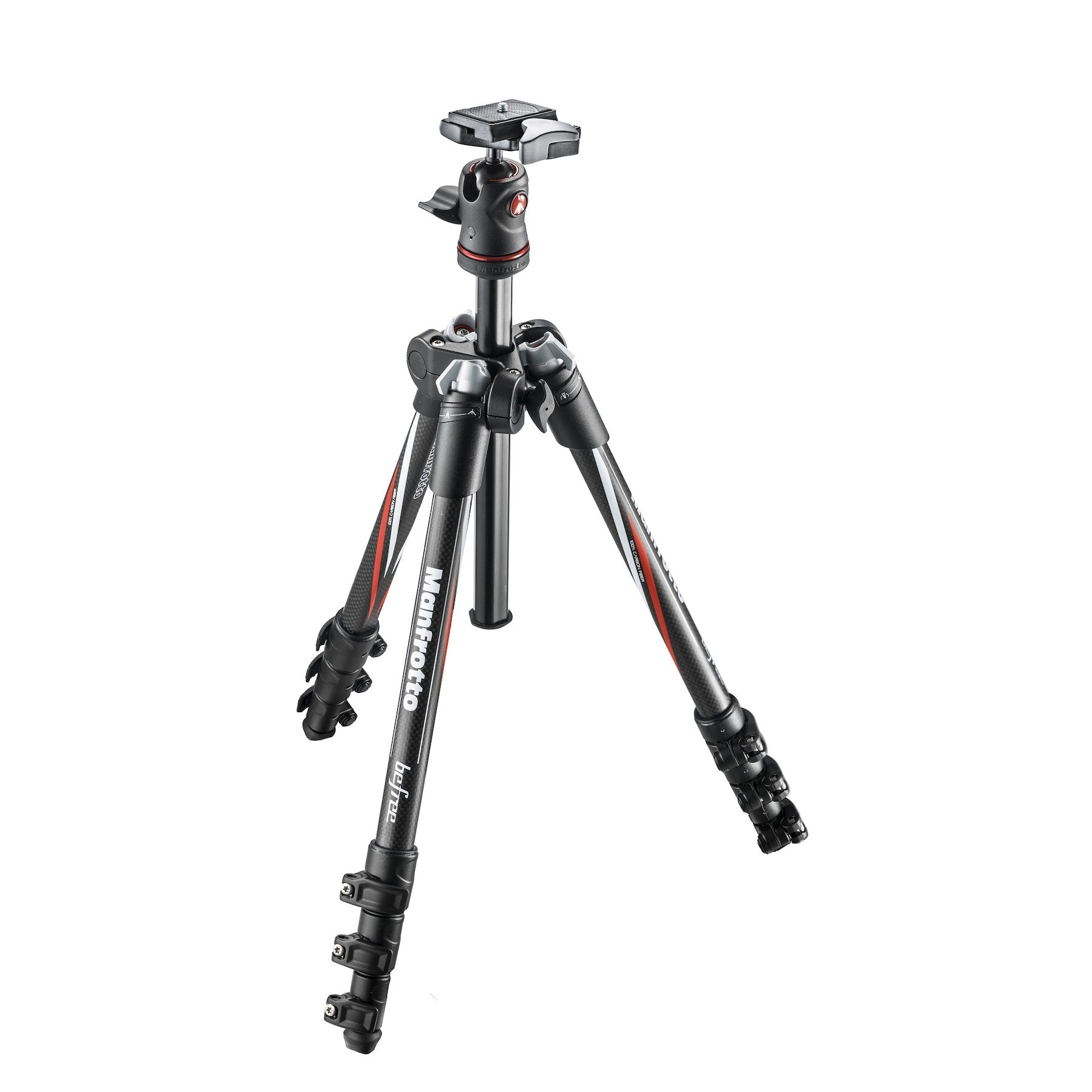 Manfrotto MKBFRC4-BH Befree Carbon Fiber Travel Tripod w/ Ball Head, Black