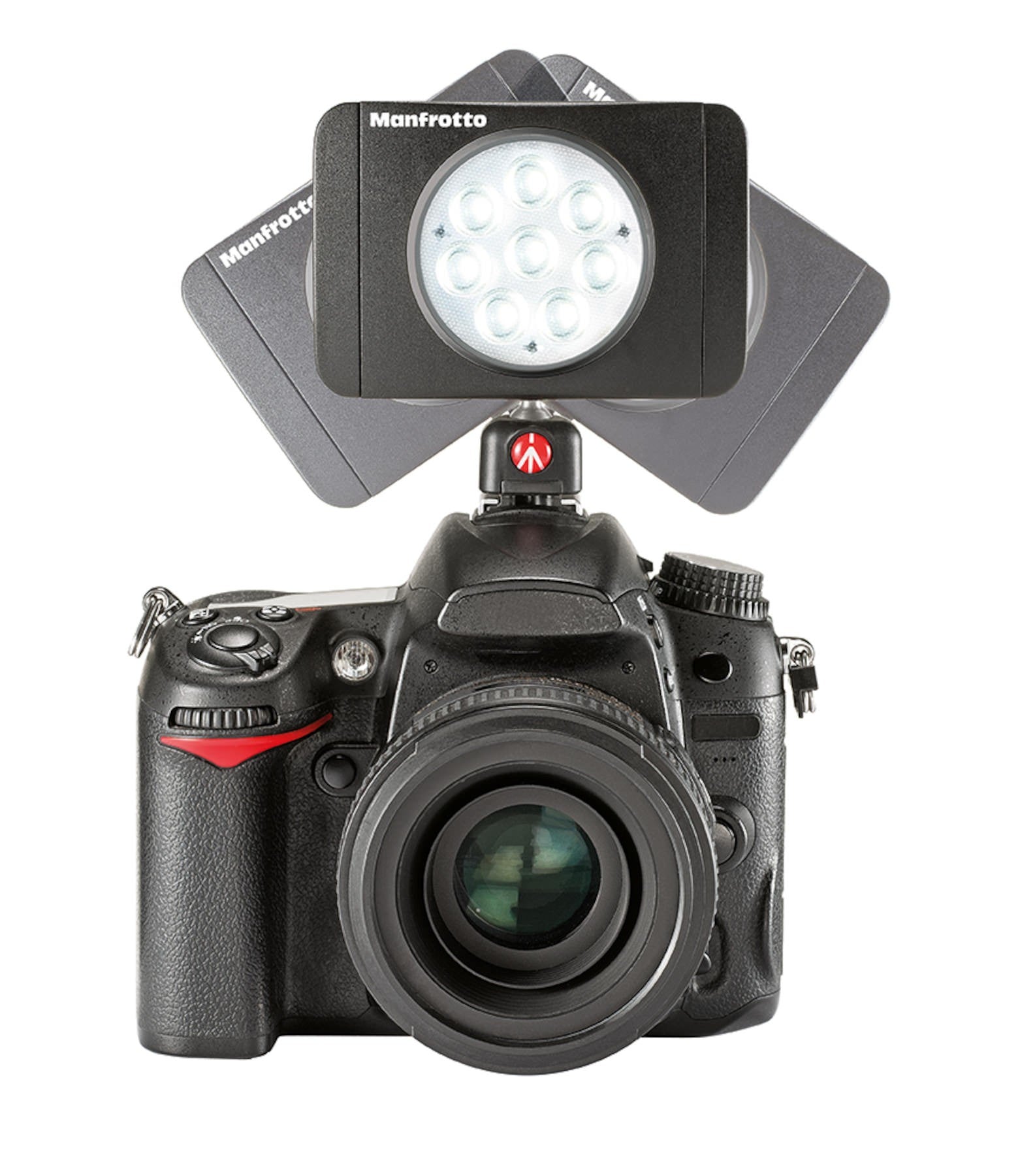 Manfrotto MLUMIEMU-BK LED Light Lumimuse 8 LED, Black, Snap-fit Filter Mount