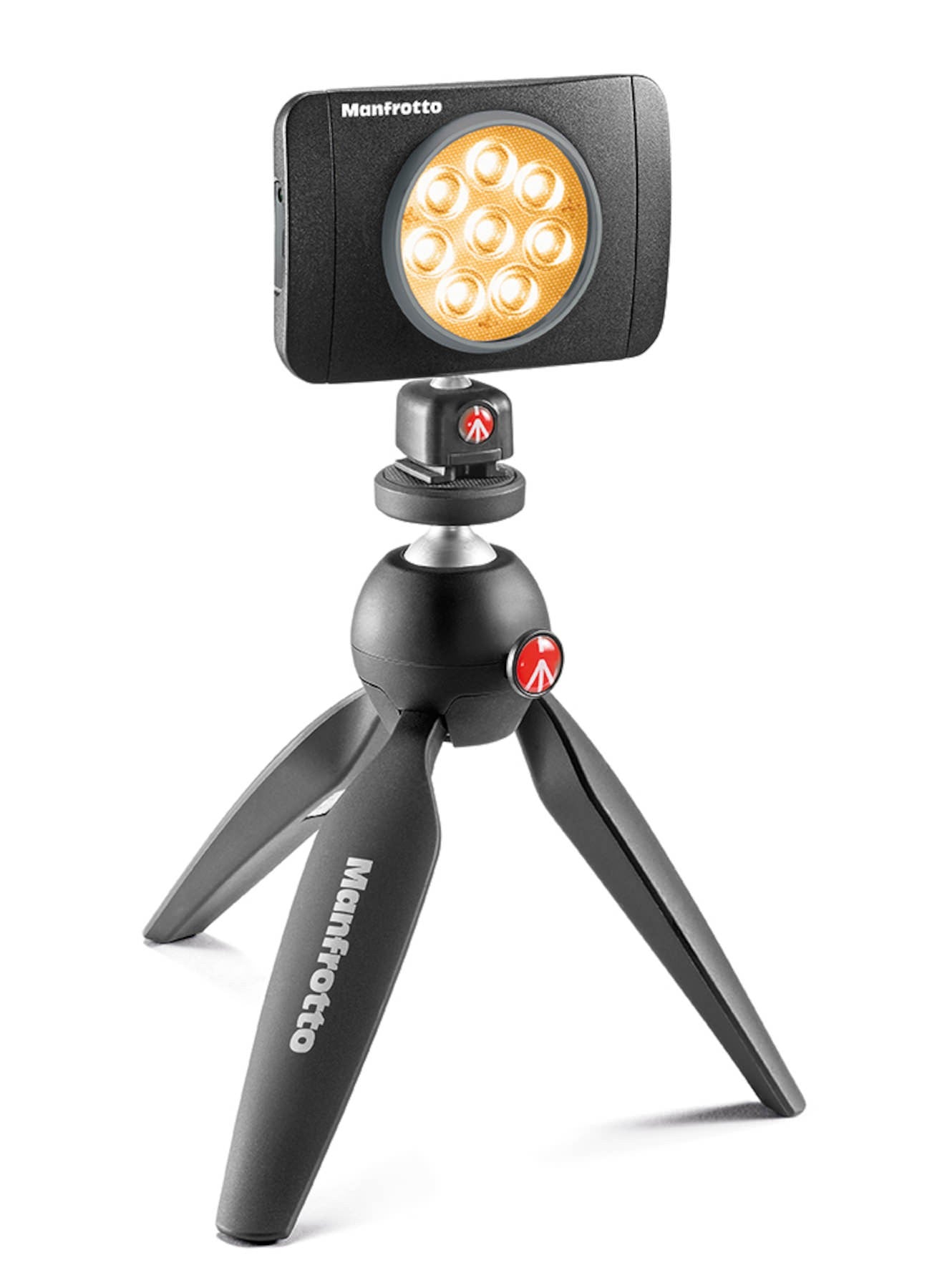 Manfrotto MLUMIEMU-BK LED Light Lumimuse 8 LED, Black, Snap-fit Filter Mount