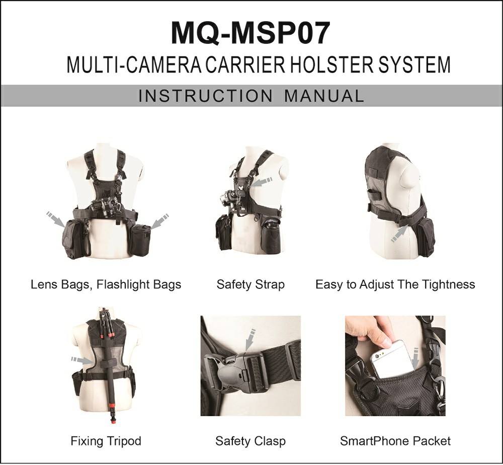 Micnova MPS07 Uni Camera Carrier Holster Systems