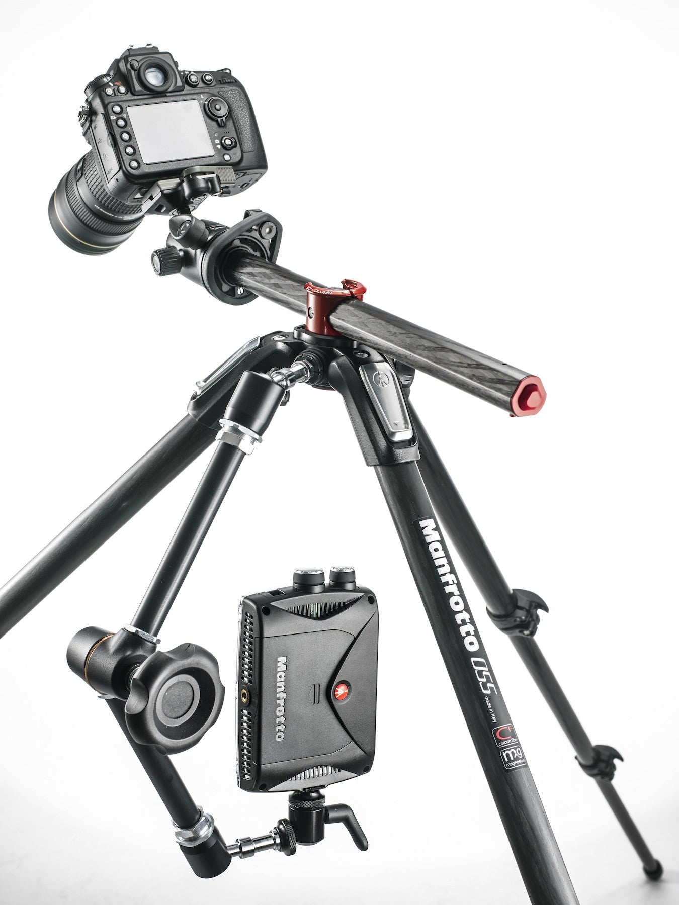 Manfrotto MT055CXPRO3 055 Carbon Fiber 3-Section Tripod with Horizontal Column