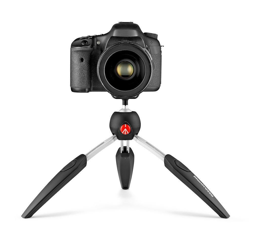 Manfrotto MTPIXIEVO-BK PIXI EVO 2-Section Mini Tripod, Black, Light and Compact