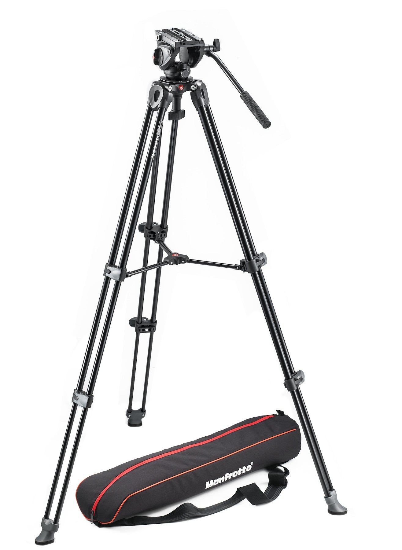 Manfrotto MVK500AM Tripod with Fluid Video Head Lightweight with Side Lock