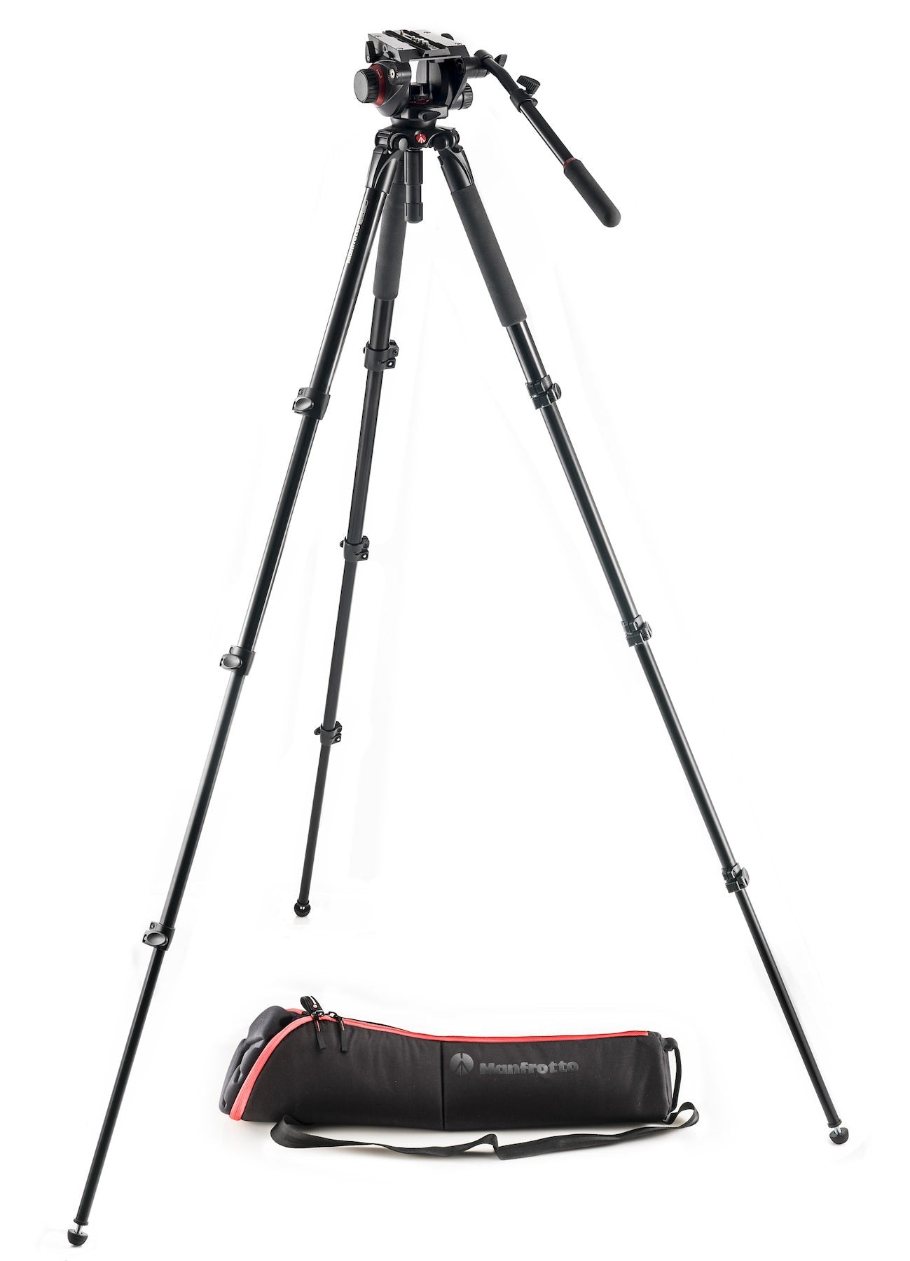 Manfrotto MVK504AQ 504 Fluid Video Head &amp; Alu Single Leg Tripod