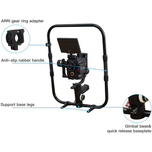 DigitalFoto MAGIC RING I Handheld Gimbal Ring with ARRI-Style Rosette Adapter for Zhiyun CRANE 3S