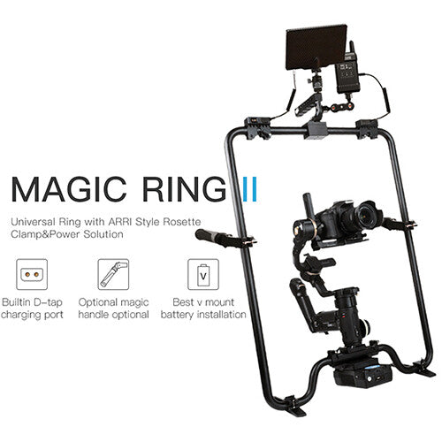 DigitalFoto Magic Ring IIS with Power Pass-Through &amp; Handgrips for Gimbals