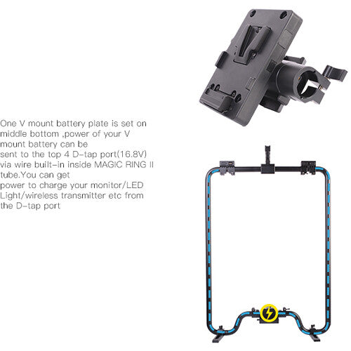 DigitalFoto Magic Ring IIS with Power Pass-Through &amp; Handgrips for Gimbals