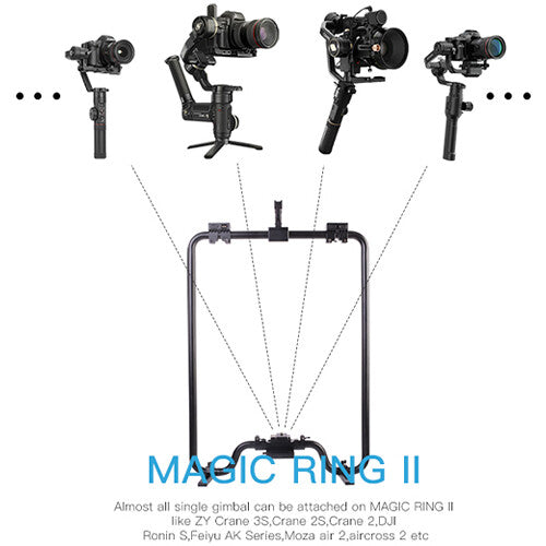 DigitalFoto Magic Ring IIS with Power Pass-Through &amp; Handgrips for Gimbals