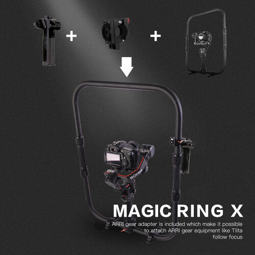 DigitalFoto Magic Ring X with ARRI Gear Adapter for RONIN S/RONIN SC/RS2/RSC2 Moza Air 2 Gimbal