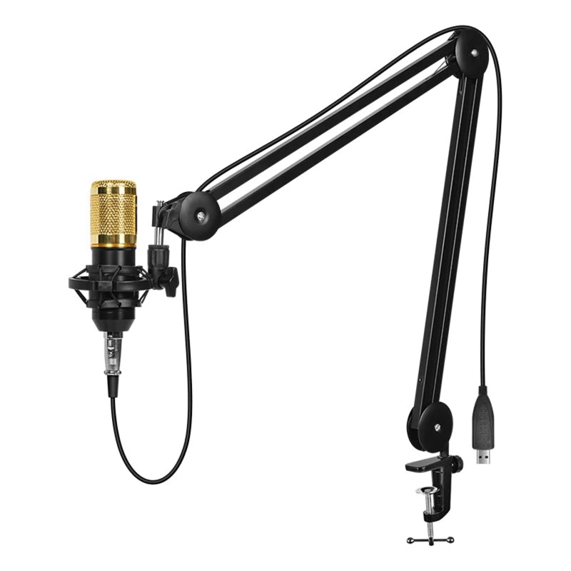 APEX Heavy Duty Mic Arm Microphone Stand Suspension Scissor Boom Stands built in Spring Arm