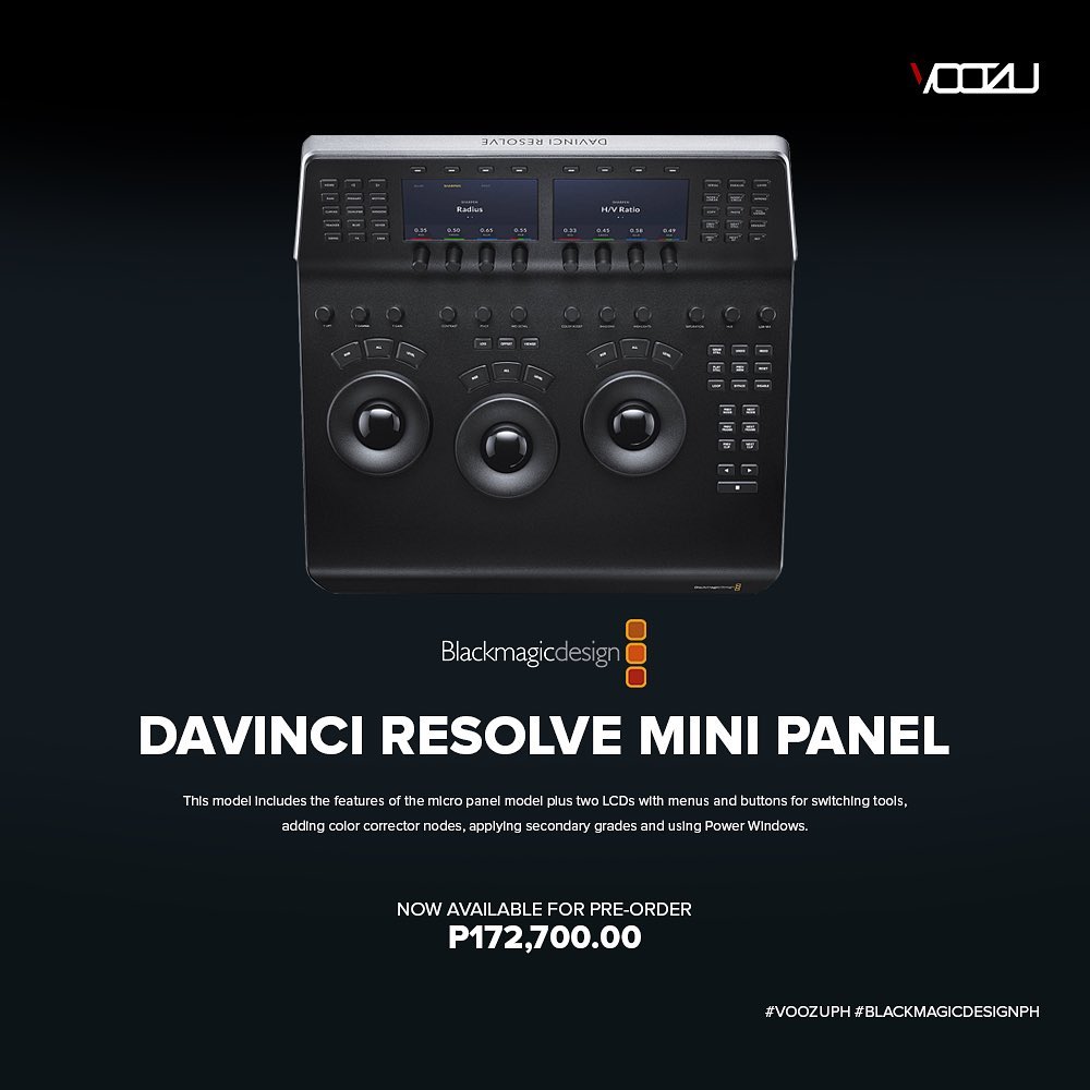 Blackmagic Design DaVinci Resolve Mini Panel with DaVinci Resolve Studio