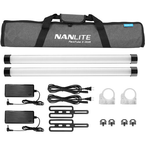 Nanlite PavoTube II 15XR 2Ft 70W RGBWw LED Pixel Tube 2 Light Kit (2', 8-Light Kit)