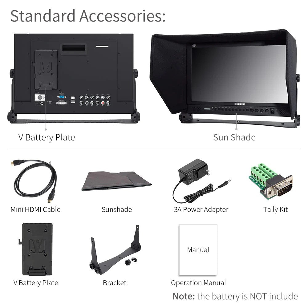 SEETEC P173-9HSD 17.3 INCH 1920X1080 BROADCAST DIRECTOR MONITOR WITH SDI 4K HDMI