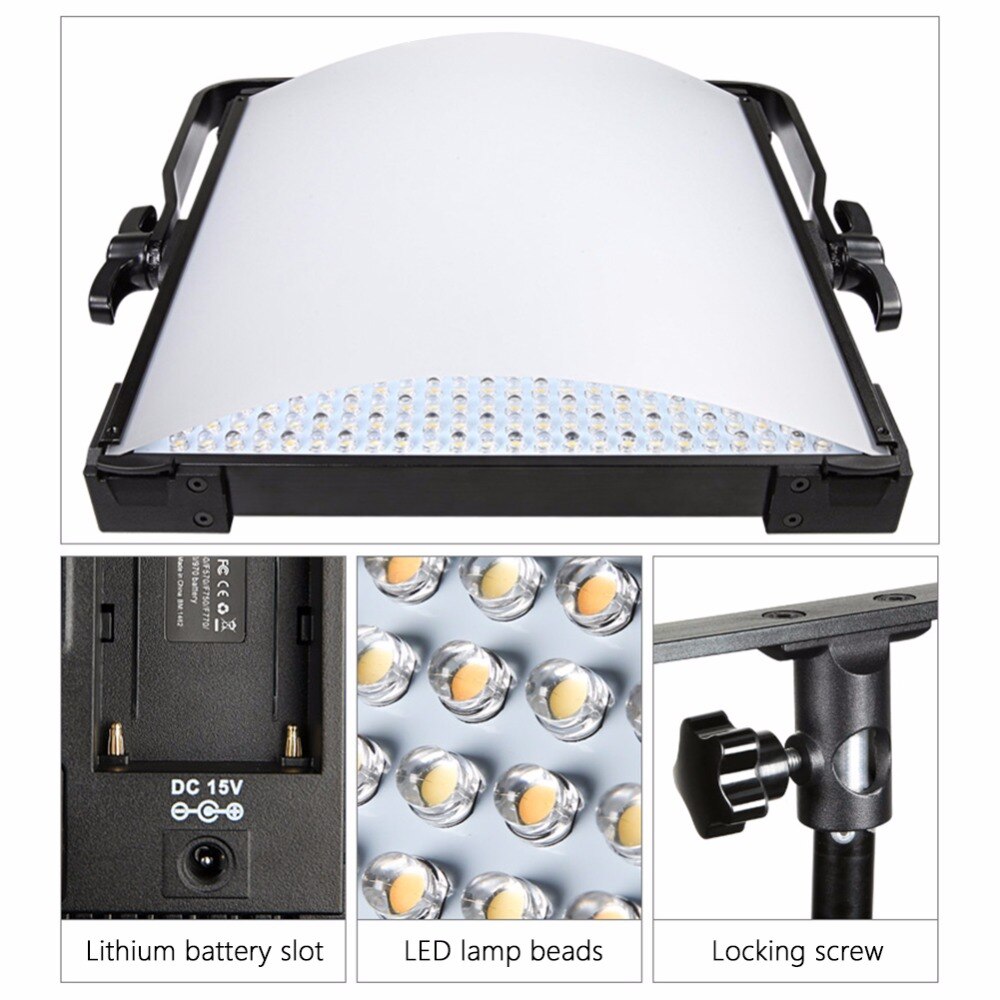 Pixel P45C LED Video Light Adjustable Color Temperature 3000K-8000K LCD Display