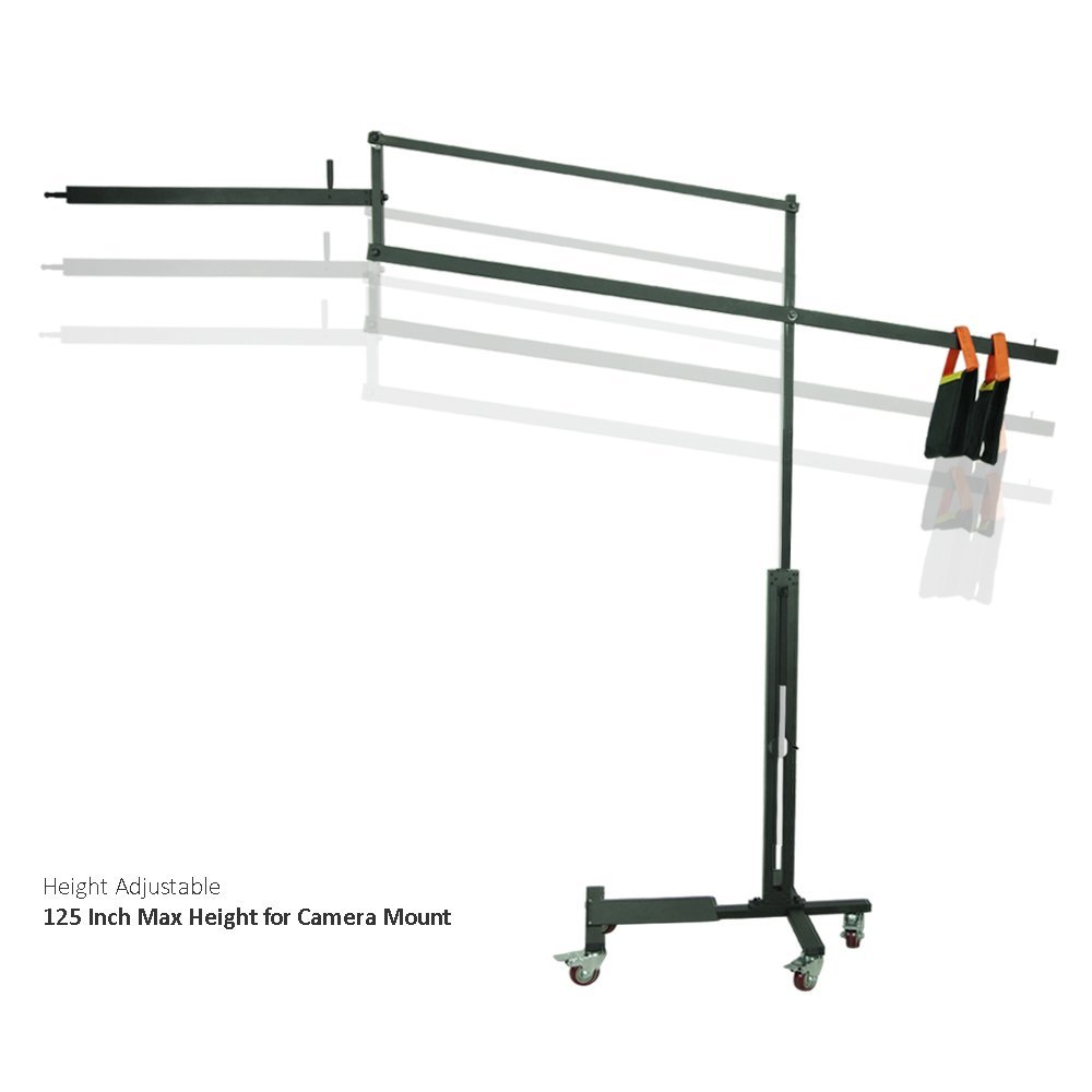 APEX Professional Studio Overhead Boom Stand with Wheels (10kg Capacity)