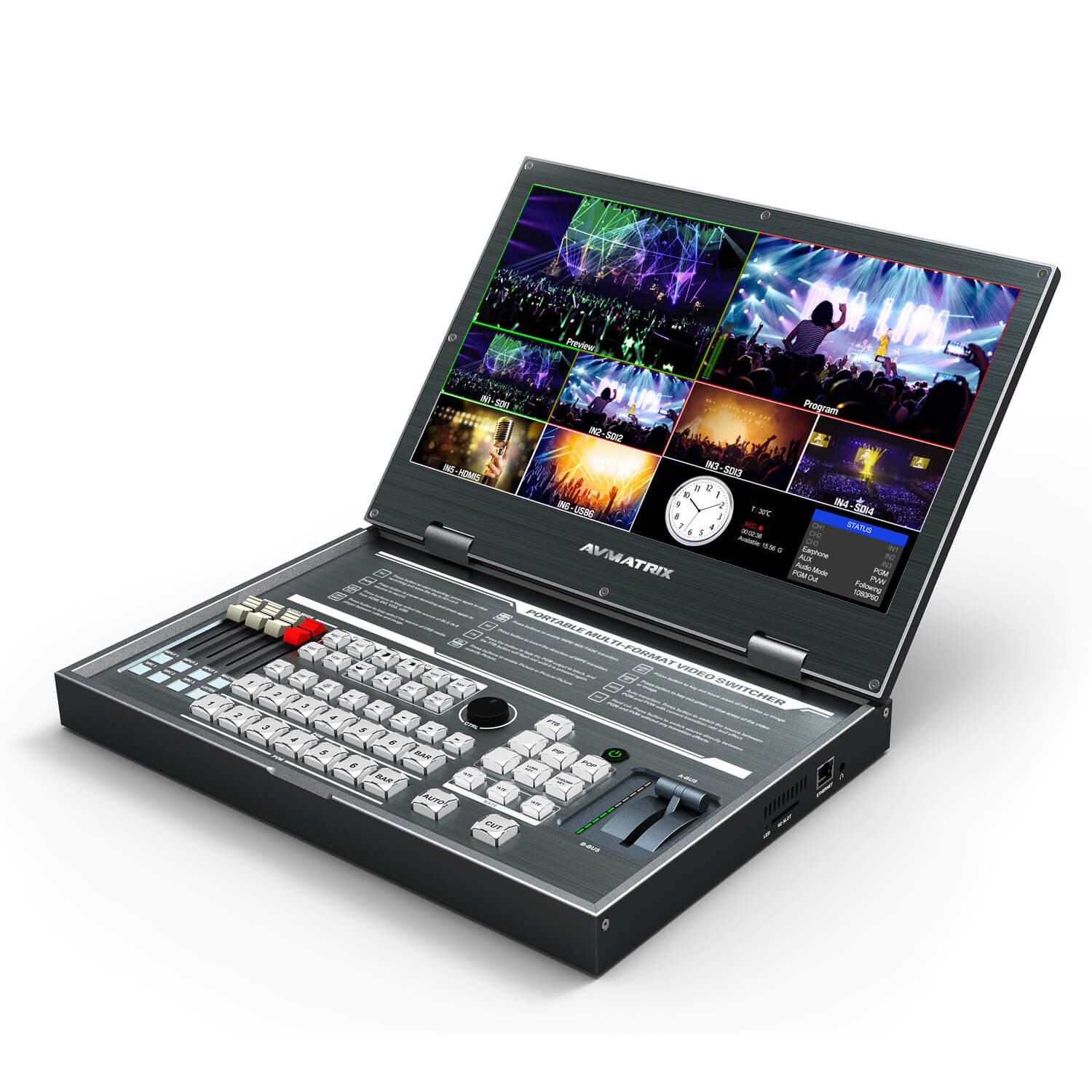 AVMatrix PVS0615U 6-Channel Multi-format Video Switcher