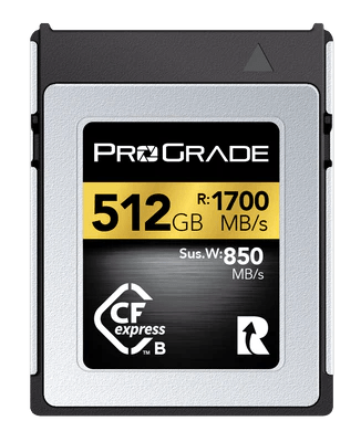 ProGrade Digital CFexpress&#x2122; 2.0 Type B Memory Card (Gold) 1700 (256gb / 512gb)