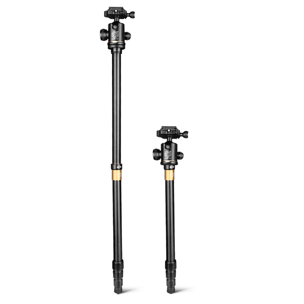 QZSD Q222 Camera Tripod Portable Aluminium Monopod Professional Tripod with Quick Release Ball Head