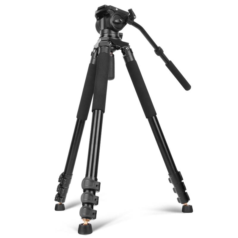 BEIKE QZSD Q680 Professional Video Tripod with Fluid Panhead 190cm