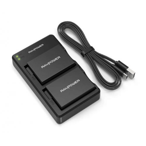 RAVPower Canon LP-E8 2pcs Battery + Charger