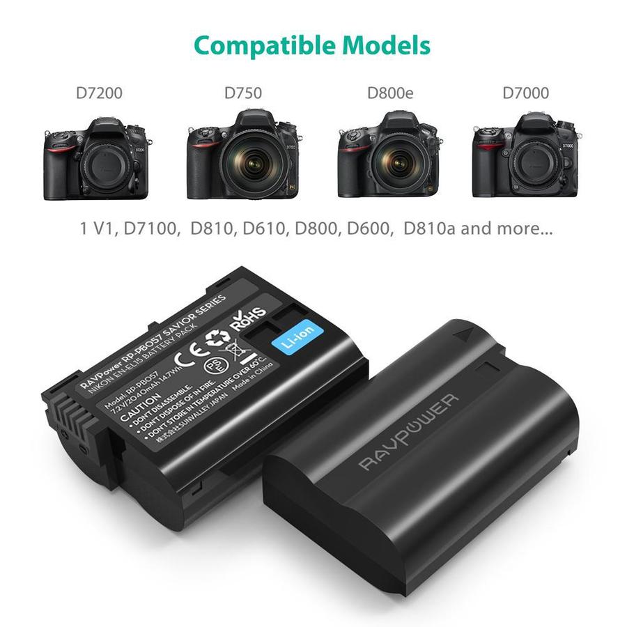 EN-EL15 EN EL15a Battery Charger Set