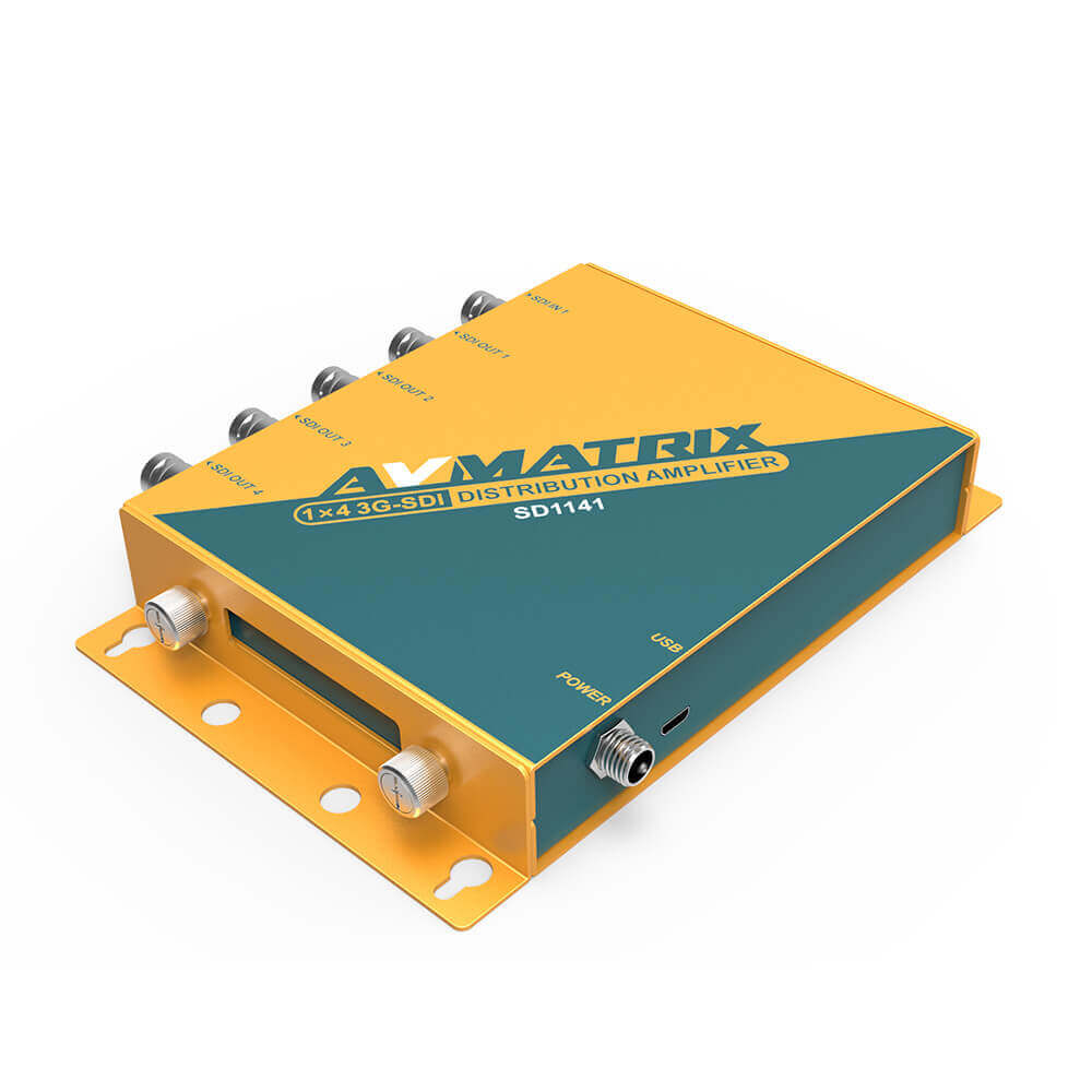 AVMatrix SD1141 1×4 SDI Reclocking Distribution Amplifier