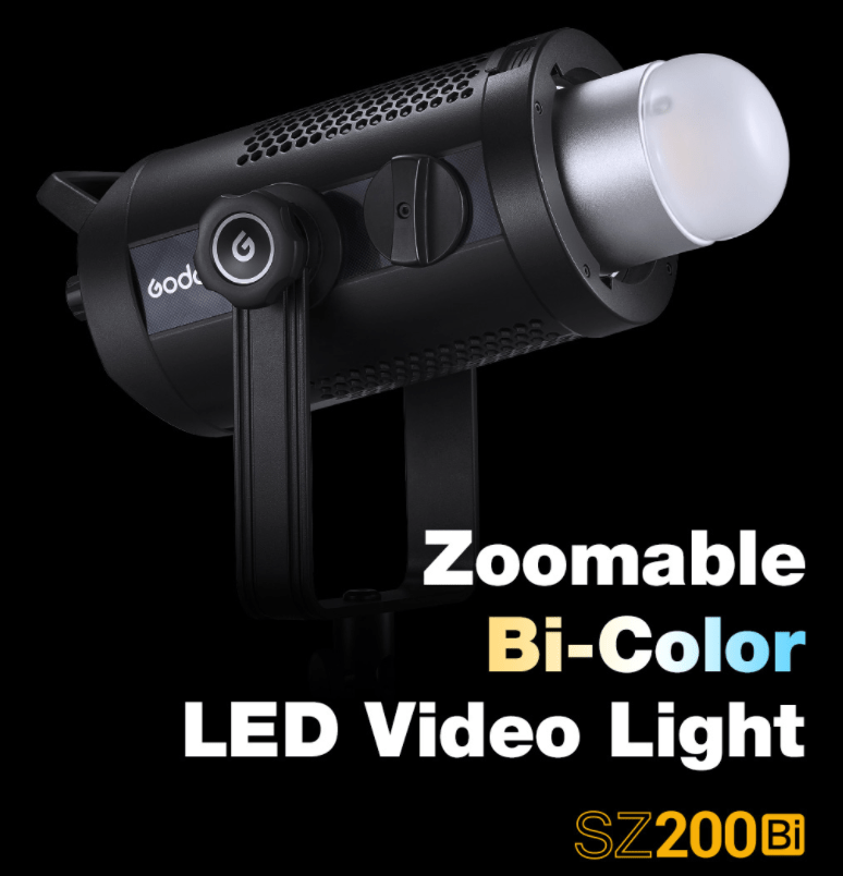 Godox Bi-Color Zoomable LED Video Light SZ200Bi