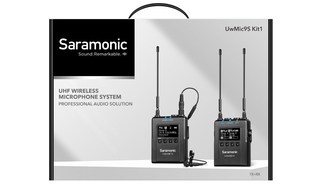 Saramonic UwMic9S Kit1(TX+RX) Wireless Microphone System