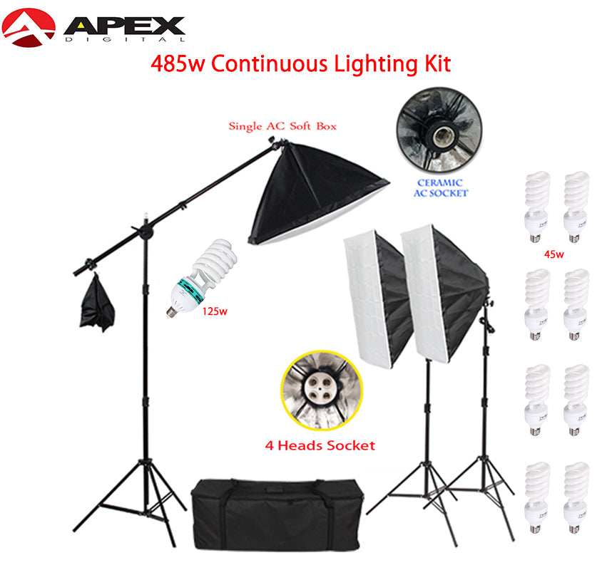 APEX 485 watts Studio Continuous Lighting Kit (Save up to 4,000 Pesos / 30% OFF)