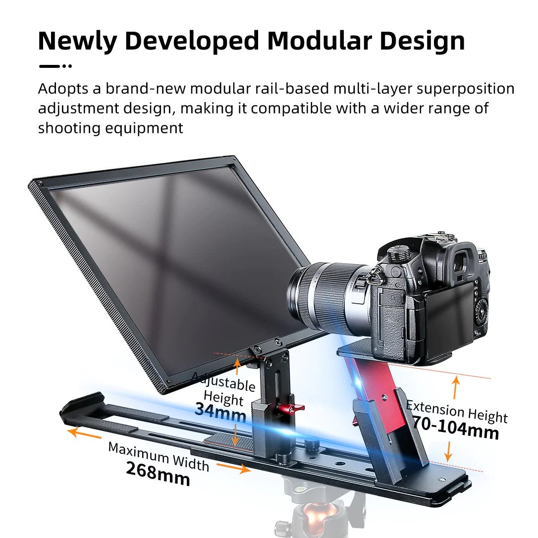 Desview T12S Teleprompter 12.9 inch Aluminium Alloy Teleprompter