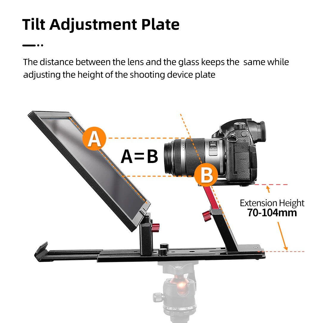 Desview T12S Teleprompter 12.9 inch Aluminium Alloy Teleprompter