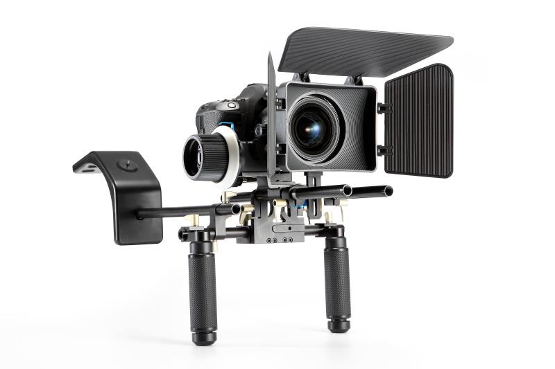 Apex Camera Shoulder Support System with Mattebox and Follow Focus