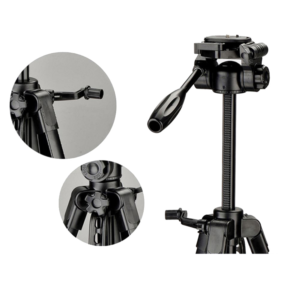 Digipod TR472 67" Professional Tripod 3 Way Panhead with Bubble Level