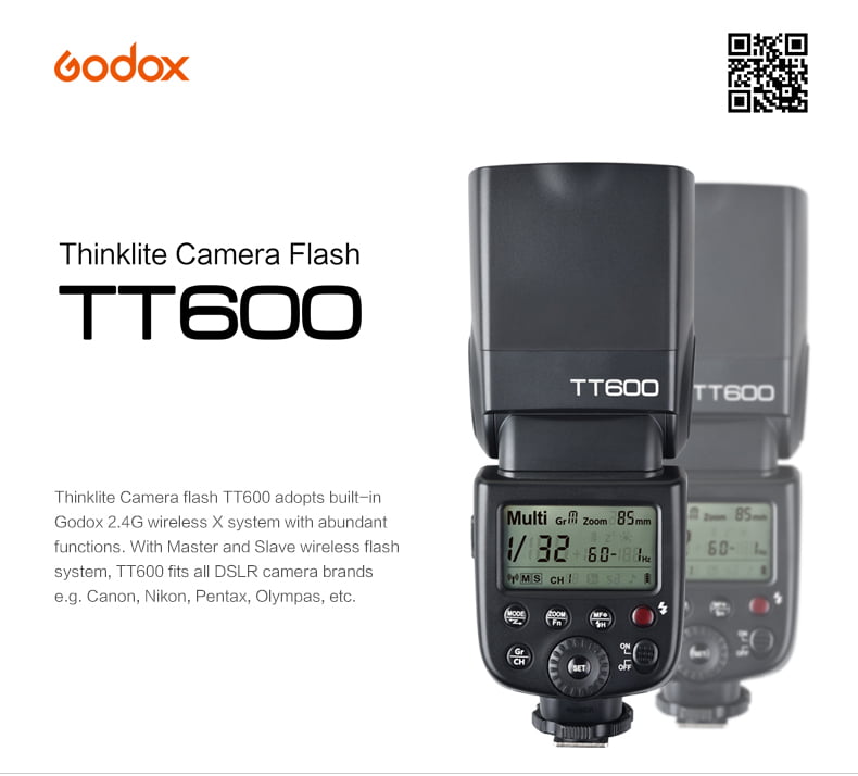 Godox TT600 TT600S Manual HSS Speedlite Flash for Canon Nikon Sony