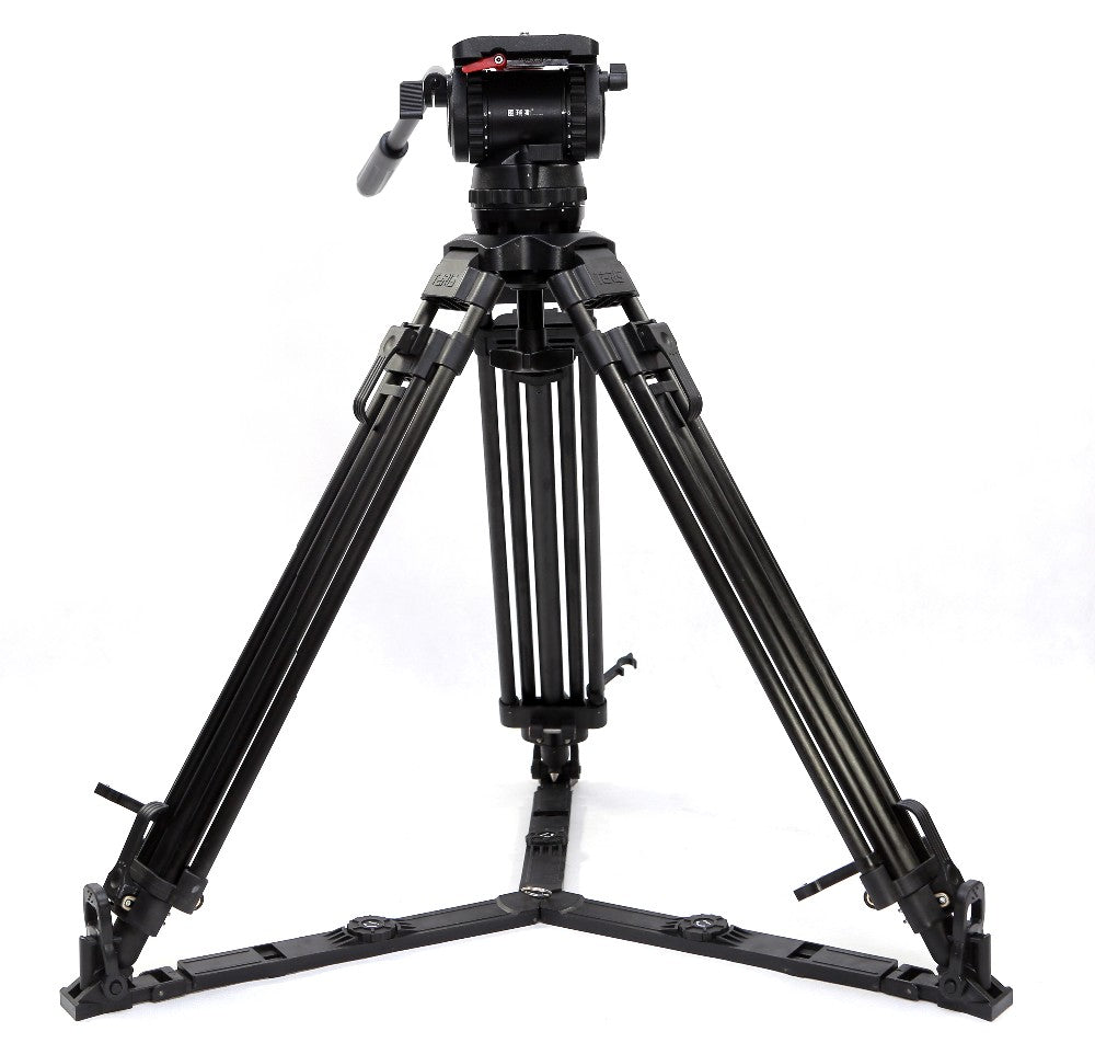 TRIX V18T Carbon Fiber Heavy Duty Professional Tripod Legs With 100mm Bowl Fluid Head