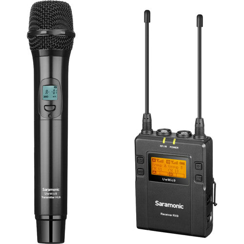 Saramonic UwMic9 Kit 4 Camera-Mount Wireless Cardioid Handheld Microphone System