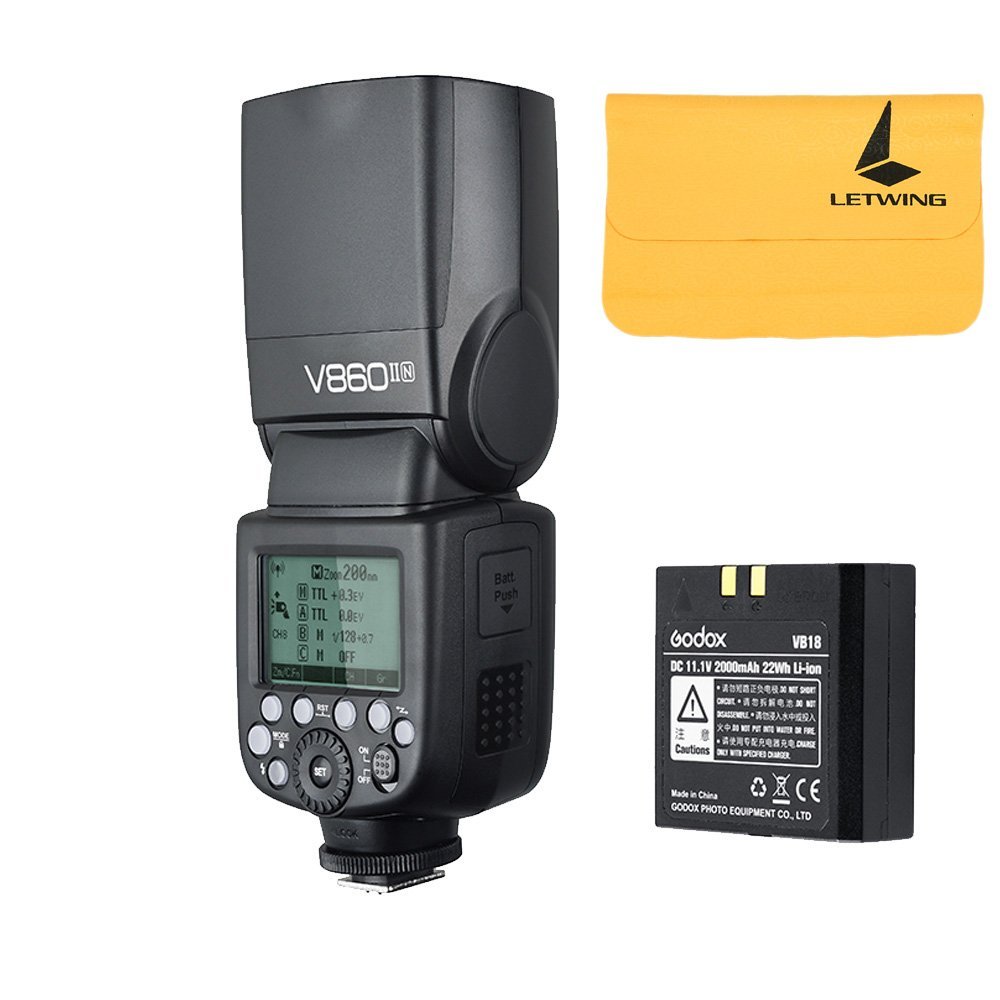 Godox V860II-N 2.4G TTL Li-on Battery Camera Flash Speedlite for Nikon