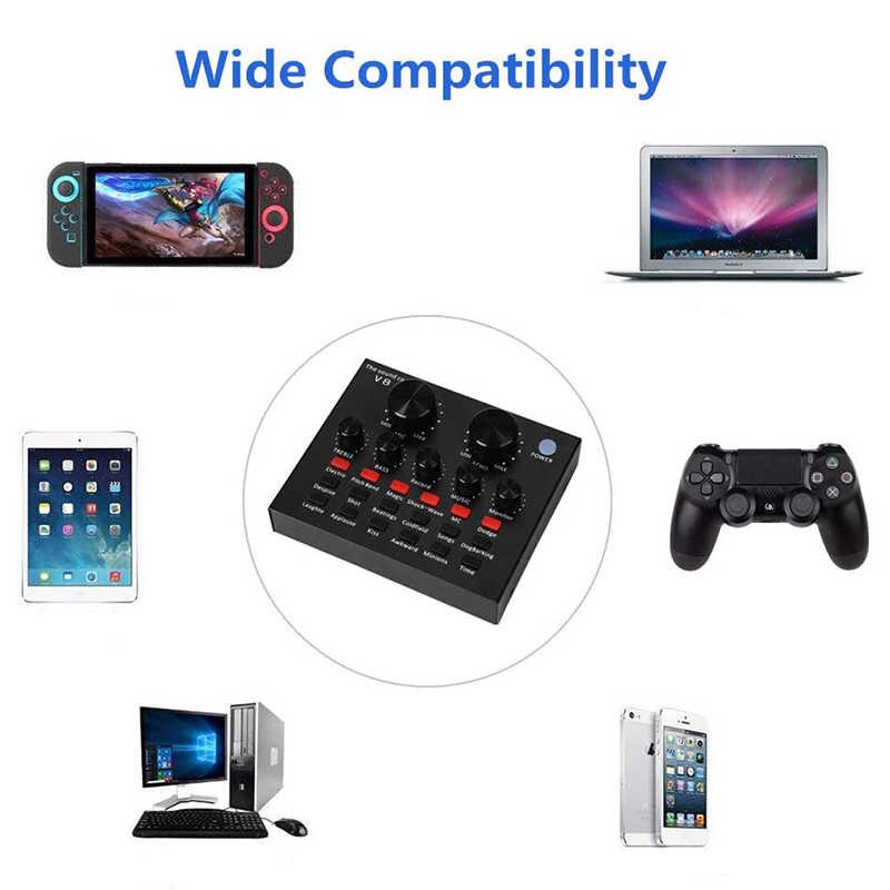 APEX V8 Bluetooth Audio Live Sound Card