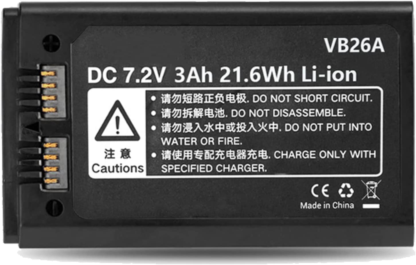 GODOX VB26A DC 7.2V 3000mAh 21.6Wh Lithium Battery Power Pack V1S V1N V1C V1F V1O V1 V860III V850III Flash