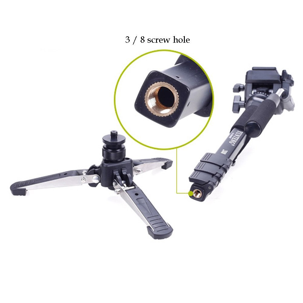 Yunteng VCT-288 Photography and Videography Tripod Monopod With Fluid Pan Head Quick Release Plate And Unipod Holder