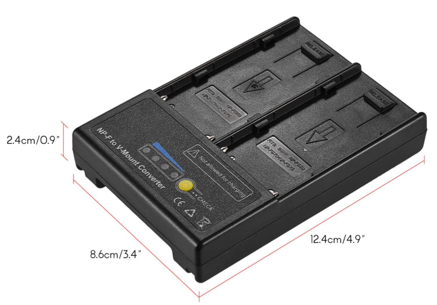 APEX NP-F to V-Mount Battery Converter Adapter