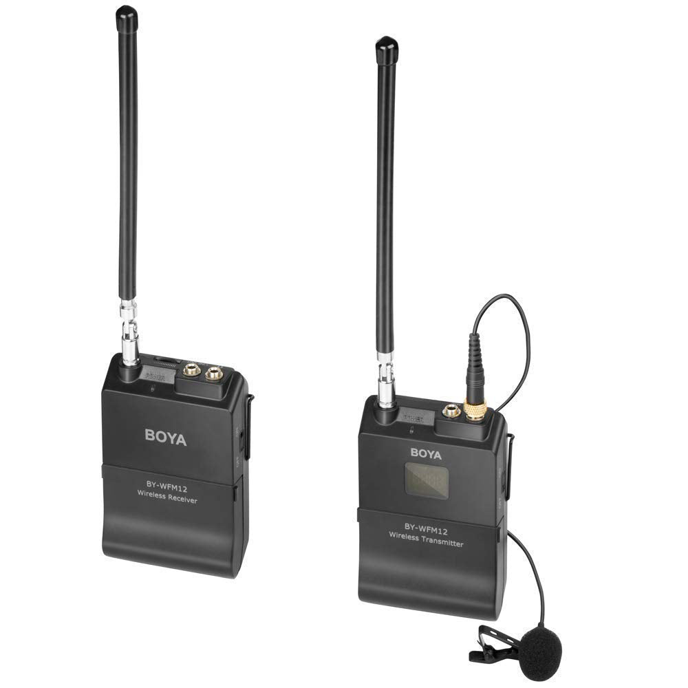 Boya BY-WFM12 VHF Wireless Microphone System for Smartphones, DSLRs, Camcorders, Audio recorders