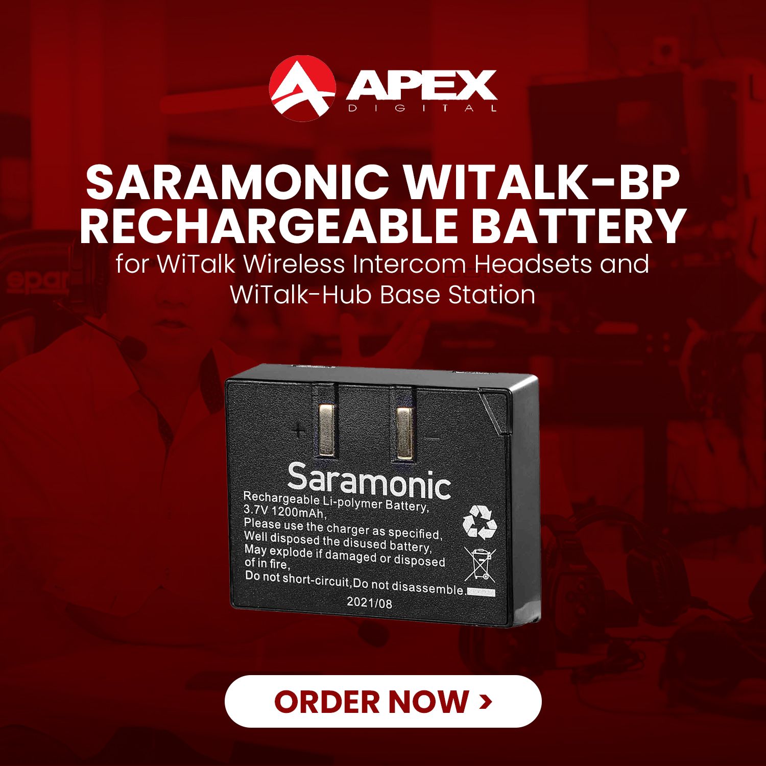 Saramonic Witalk Rechargeable Battery